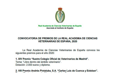 Convocatoria de los Premios Científicos Anuales de la RACVE