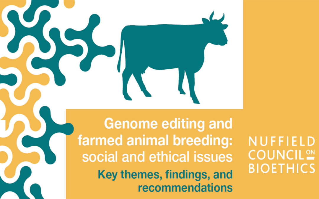 Edición del genoma y cría de animales de granja: cuestiones sociales y éticas